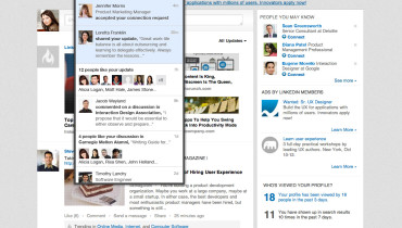 LinkedIn añade notificaciones