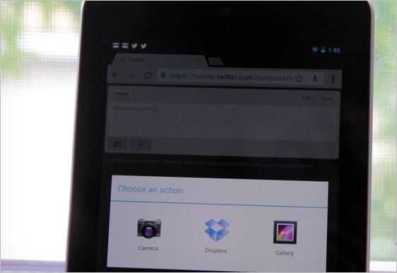 Twitter permite cargar imágenes desde su sitio web móvil