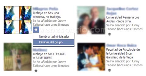 eliminar un miembro de un grupo de facebook