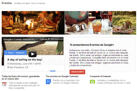 eventos de google plus