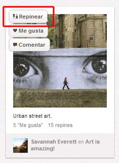 cómo hacer un repin