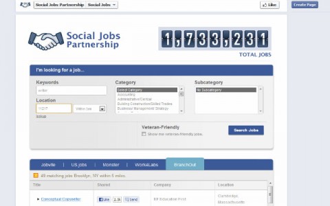 Social Jobs, el buscador de trabajo de Facebook