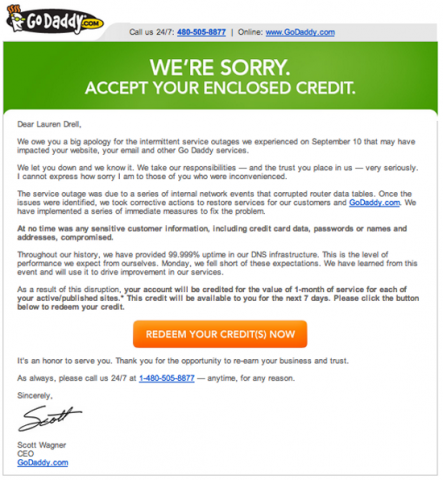 godaddy crisis social media