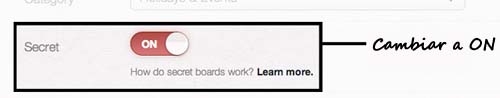 crear un tablero secreto
