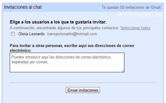 agregar contacto en el chat de google