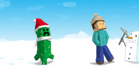 minecraft en navidad