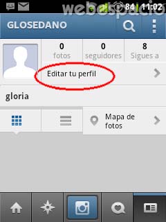 editar perfil instagram
