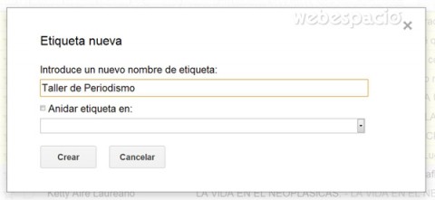 etiqueta nueva en gmail