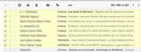 seleccionar mensajes para crear etiquetas en gmail