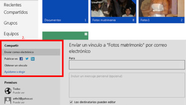 compartir archivos en skydrive de outlook