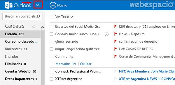 outlook herramientas