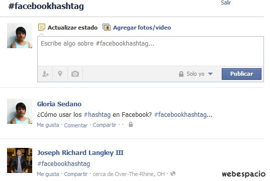 crear hashtag facebook