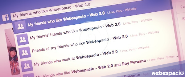 posicionamiento facebook graph search