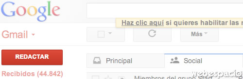 boton redactar gmail