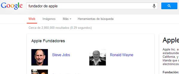 fundador de Apple en google