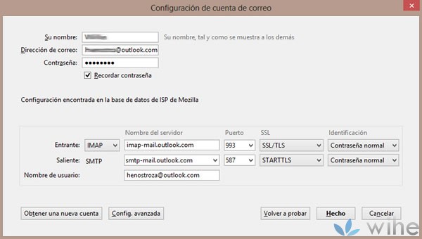 cuenta correo outlook