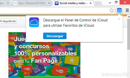 descargar icloud en chrome