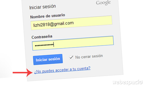 ¿no puedes acceder a tu cuenta gmail?