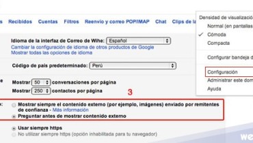 ocultar imagenes gmail