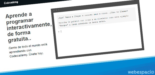 cursos de programación en codecademy