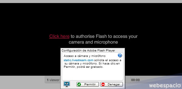 aceptar conexion webcam