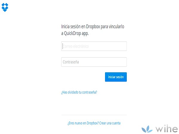 iniciar sesion dropbox