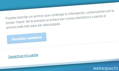 pasos para desactivar twitter