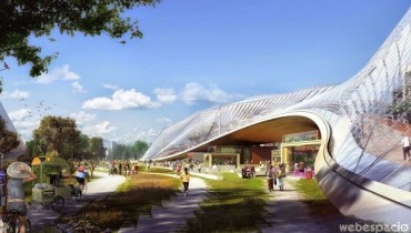 google campus futurista