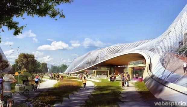 google campus futurista