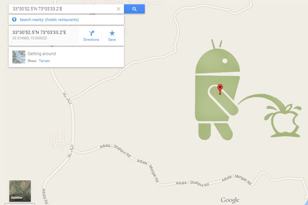 mapa google android apple