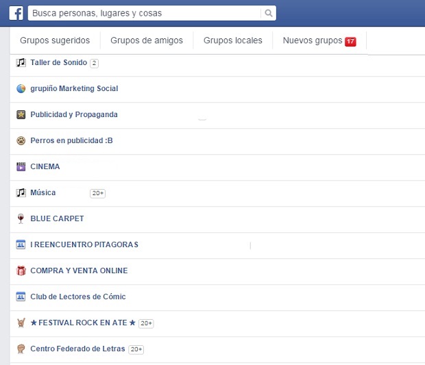 grupos en facebook