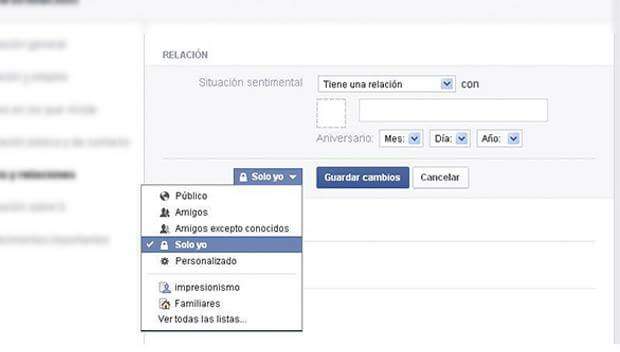 relacion facebook