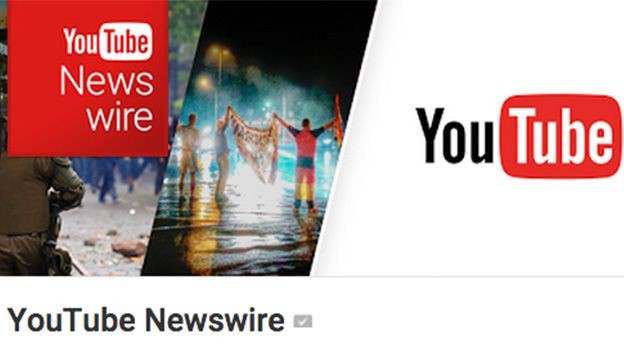 interfaz de youtube newswire