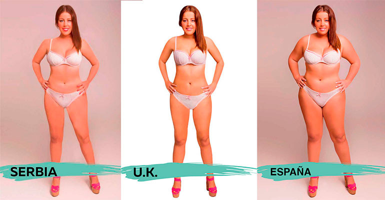 como seria la mujer ideal en dieciocho paises diferentes