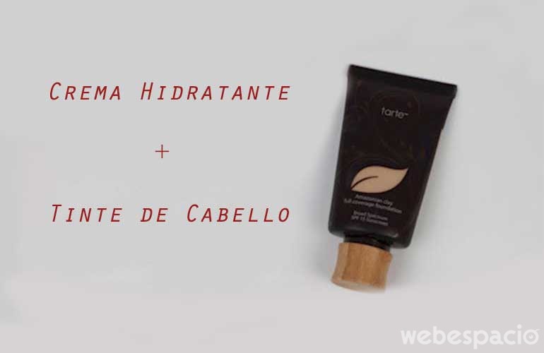 crema hidratante mas tinte de cabello