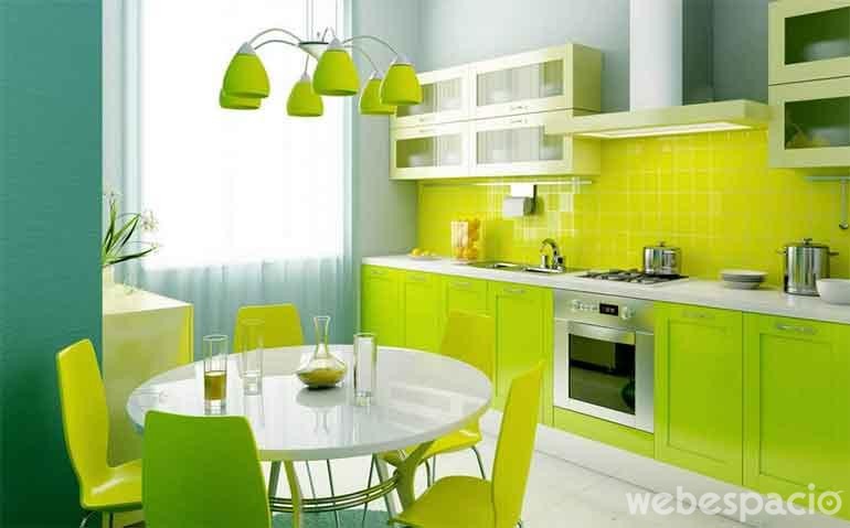 mueble-de-cocina-verde-loro