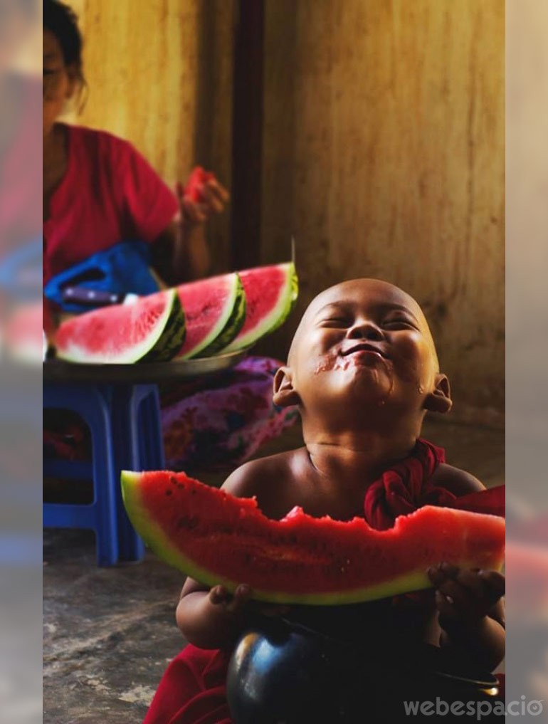 la frescura de una sandia