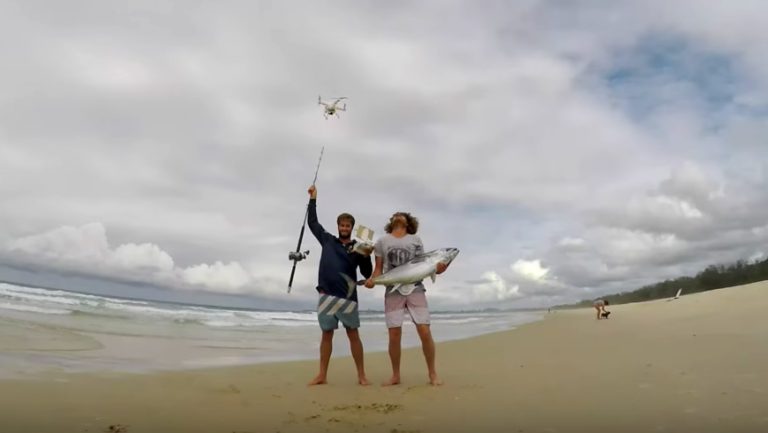 pesca con drones