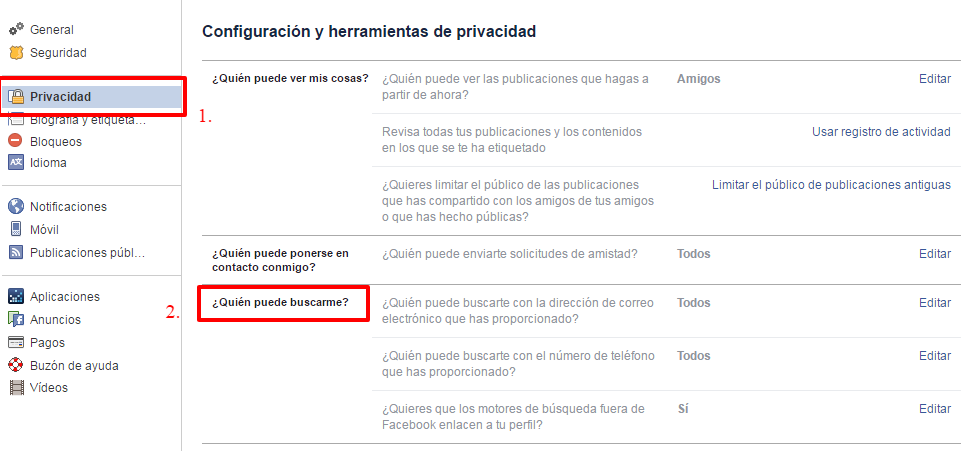 quien puede buscarme facebook