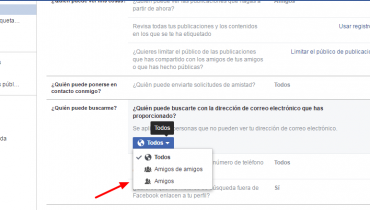 quitar perfil de resultados de busqueda