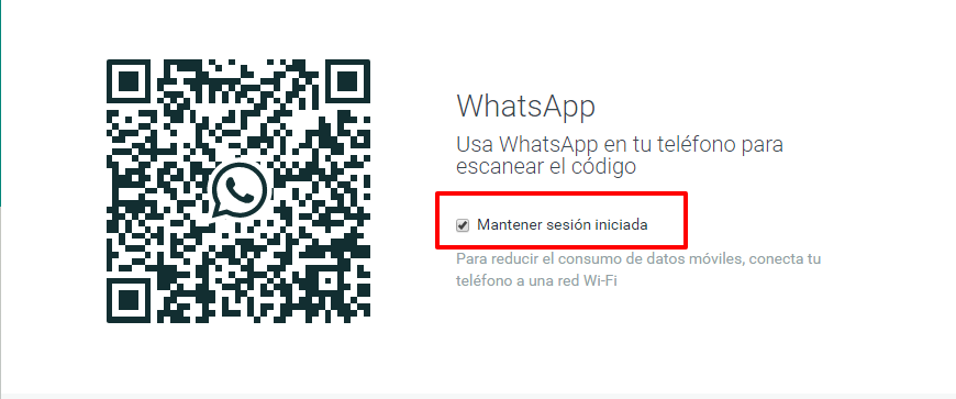 whatsapp mantener sesion iniciada