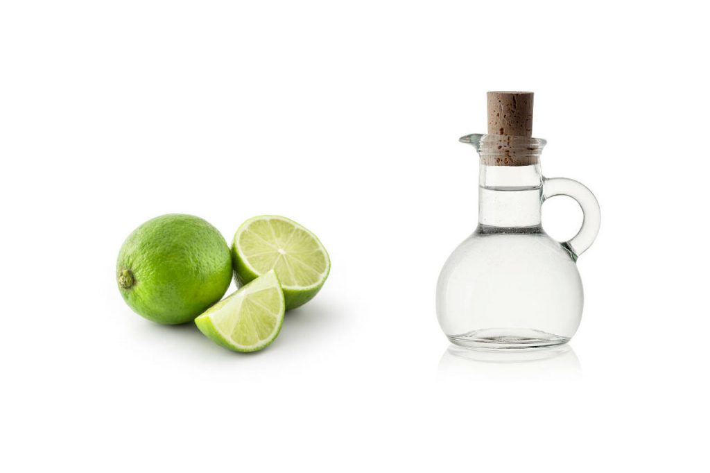 limon con vinagre blanco para quitar esmalte de uñas de la ropa